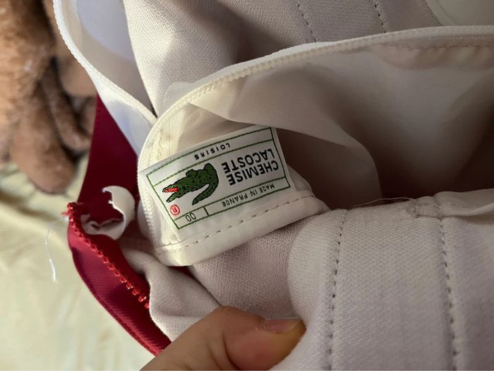 Sac à mains bordeaux Lacoste - photo numéro 4