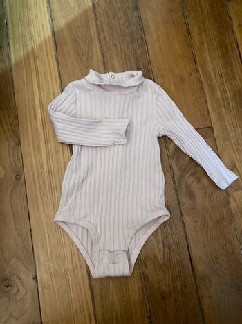 Body manches longues en coton biologique - Kiabi