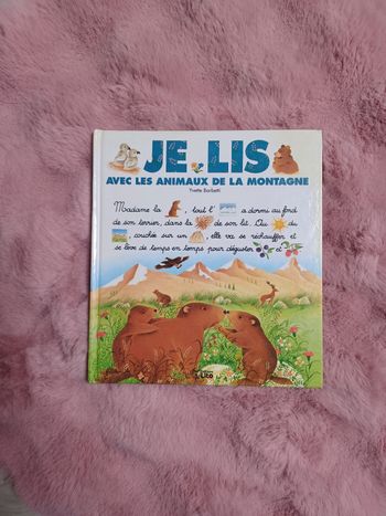 Livre d'apprentissage je lis avec les animaux de la montagne