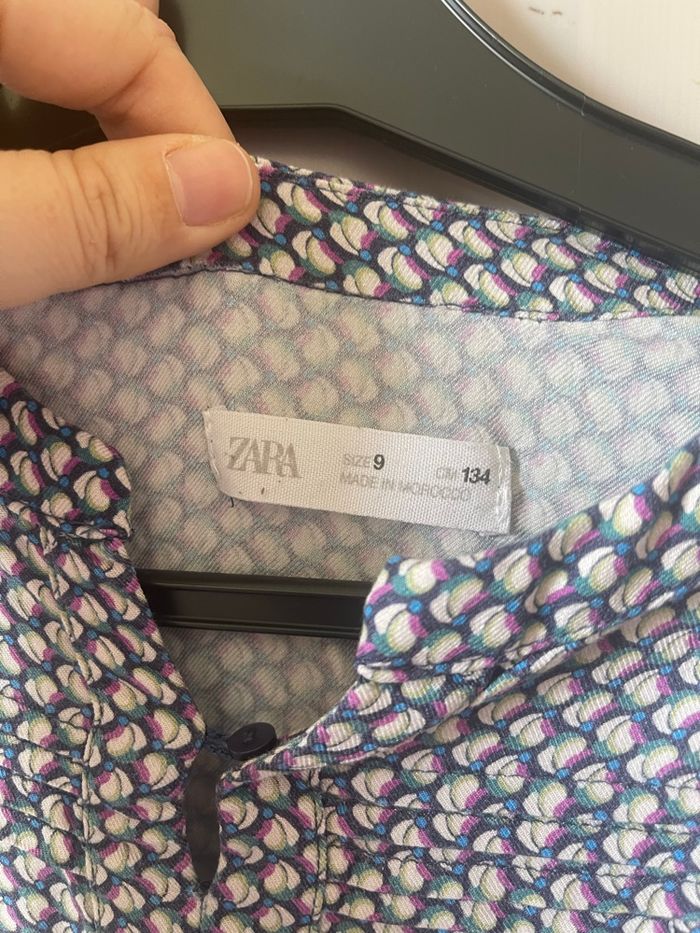 Robe Zara de mi saison à manches longues, taille 9 ans - photo numéro 2