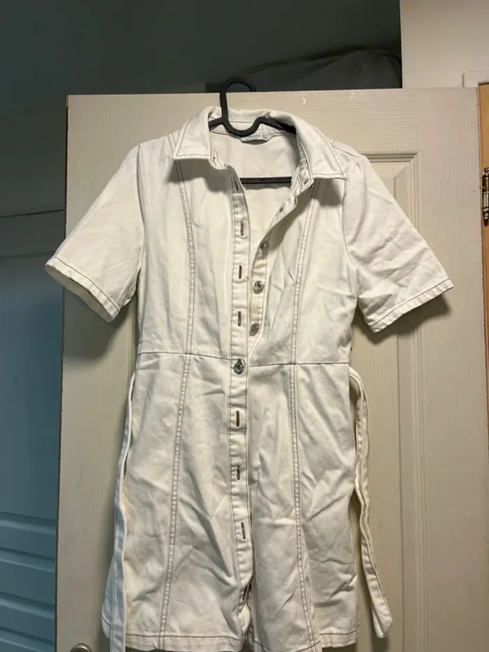 Robe chemise effet jean