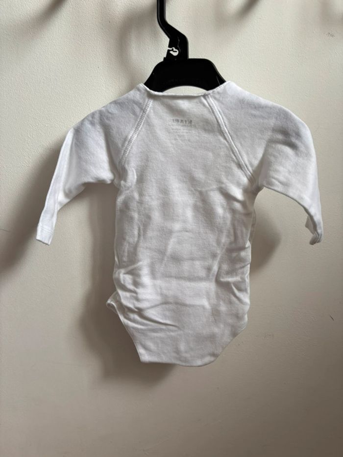 Lot 5 bodies blancs/gris manches longues mixte 3 mois - photo numéro 7
