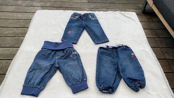 Lot de 3 jeans - 6 mois