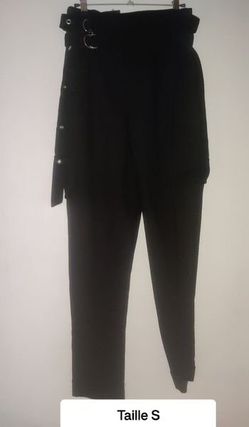 Pantalon noir ceinture