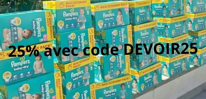 Pampers de taille 2 jusqu'à 8