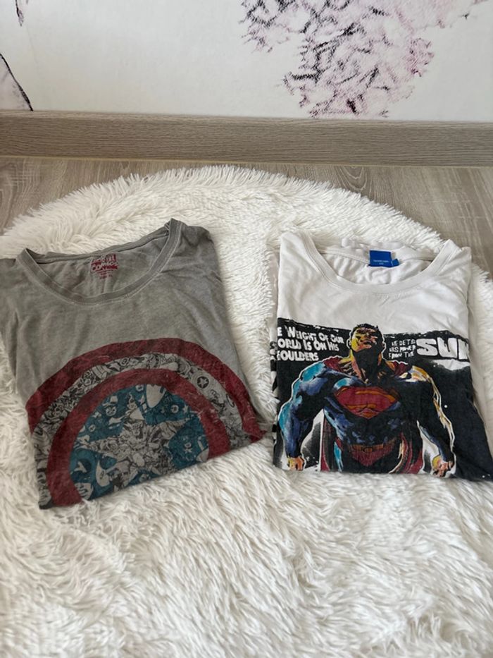 2 maillots de pyjamas homme taille XL - photo numéro 2