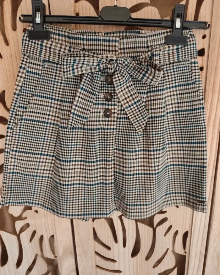 Short à carreaux, ceinture Taille 34 Creeks - photo numéro 2