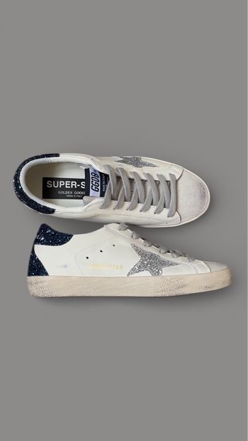 Golden Goose Superstar Bleu à Paillettes Taille 37 pour Femme