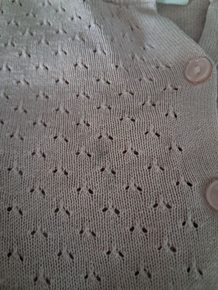 Veste fille h&m vieux rose 9/12 mois - photo numéro 2