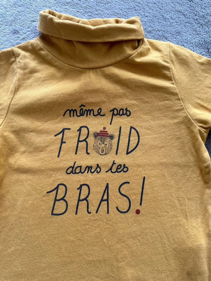 Sous-pull jaune moutarde neuf - 9 mois - Tape à l’œil - photo numéro 2