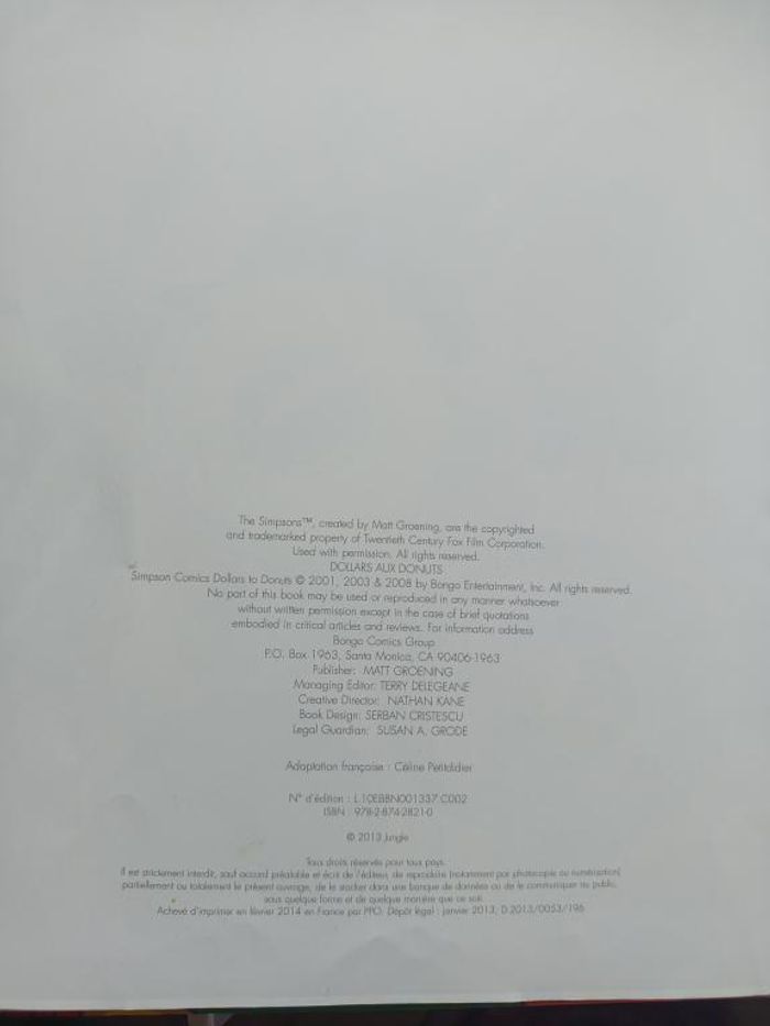BD - Les Simpson - Dollars aux donuts - Tome 20 - photo numéro 5