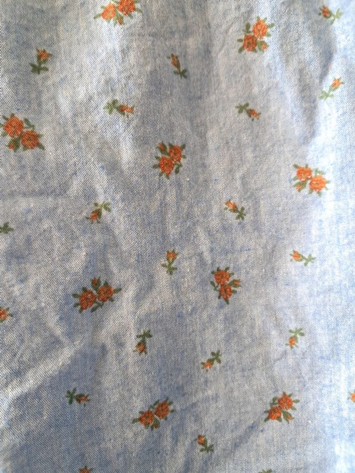Chemise bleu clair Brice motif fleuri taille M parfait etat - photo numéro 3