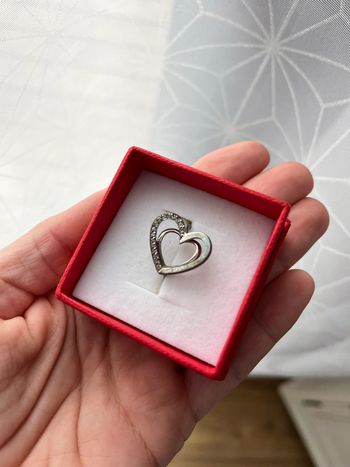 Bague argent coeur