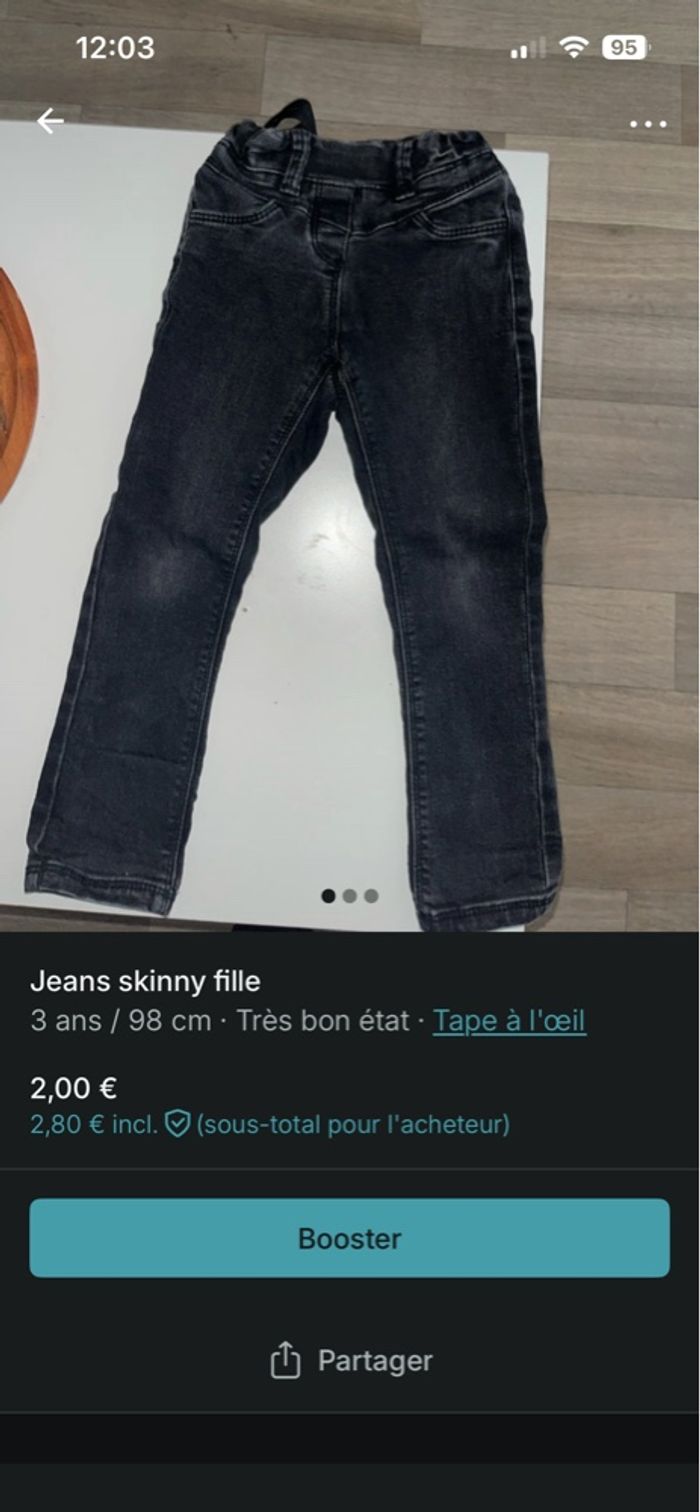 Jeans skynni bébé - photo numéro 2