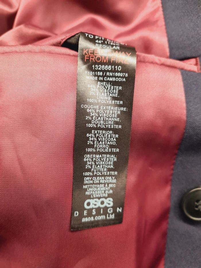 Veste de costume ajustée à double boutonnage - photo numéro 3