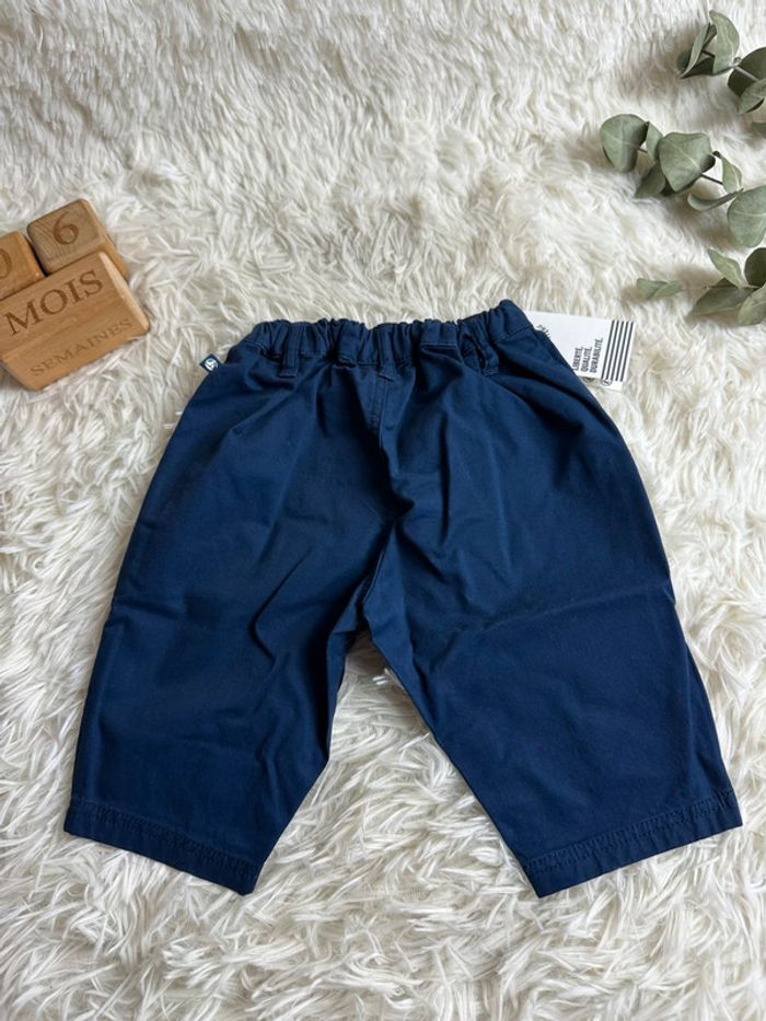 Pantalon petit bateau bleu marine taille 6 mois - photo numéro 6