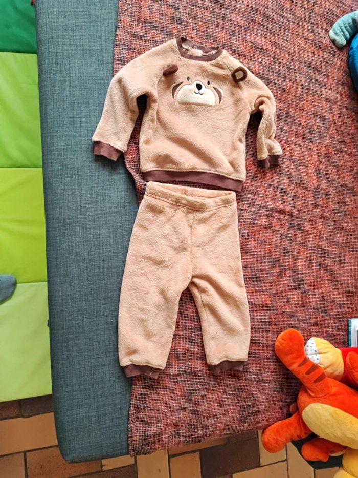 Pyjama velours 2 pièces