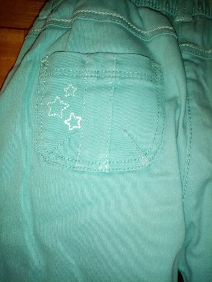 Joli pantalon émeraude - photo numéro 2