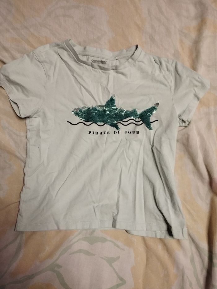 T-shirt bleu clair - photo numéro 2