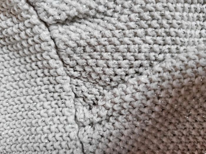 Gilet blanc effet brillant 7 ans - photo numéro 4