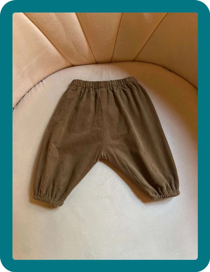 Pantalon velours fines côtes 3 mois mixte - Bout'chou - photo numéro 2
