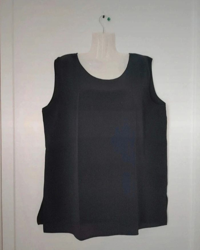 Blouse manches courtes façon débardeur femme - photo numéro 2