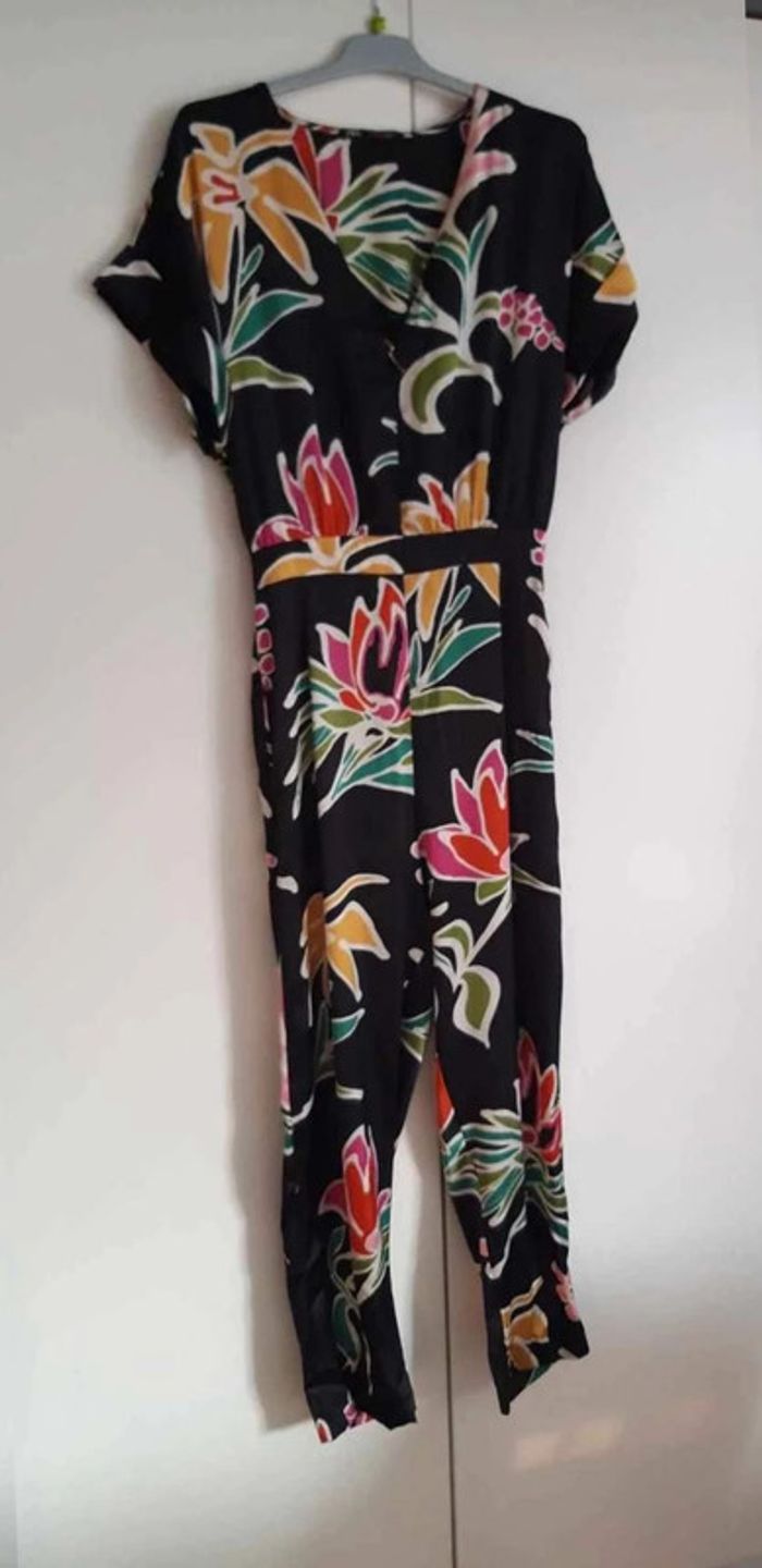 Combi pantalon Zara A fleur  TM neuf