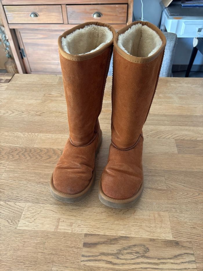 Bottes camel fourrées 38