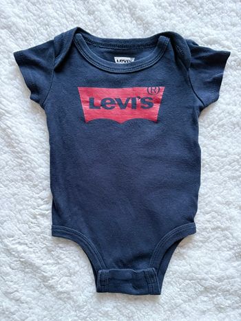 Body bébé Levi’s bleu – 0/6 mois