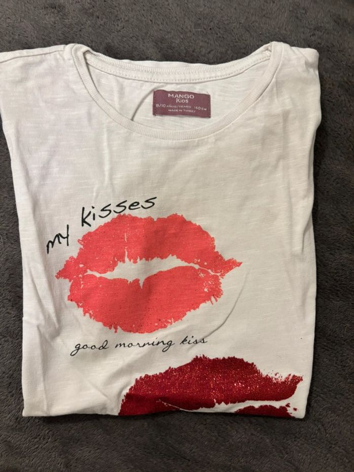 Tee-shirt pailleté Mango Kids - Taille 9/10 ans - photo numéro 2