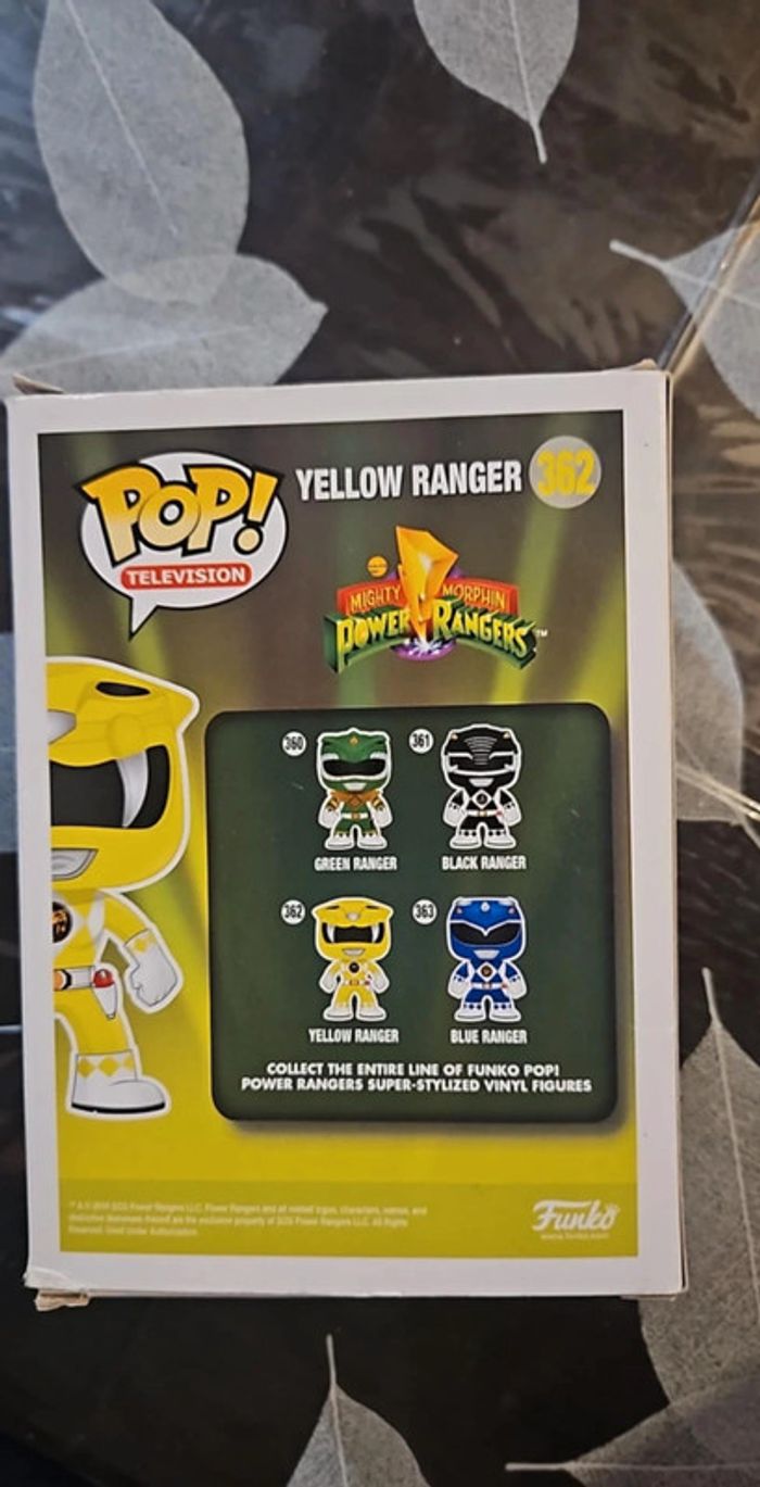Funko pop 362 yellow ranger - photo numéro 3