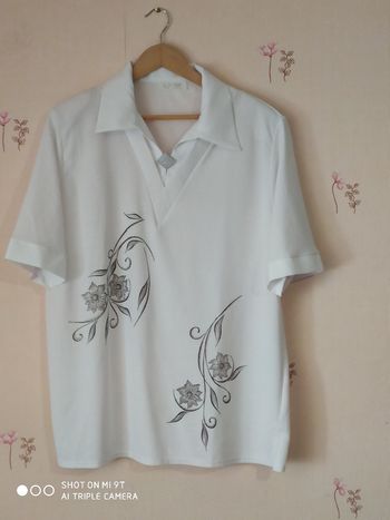 Blouse manches courtes femme taille 3XL
