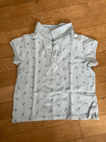 Polo bleu ciel et toucans