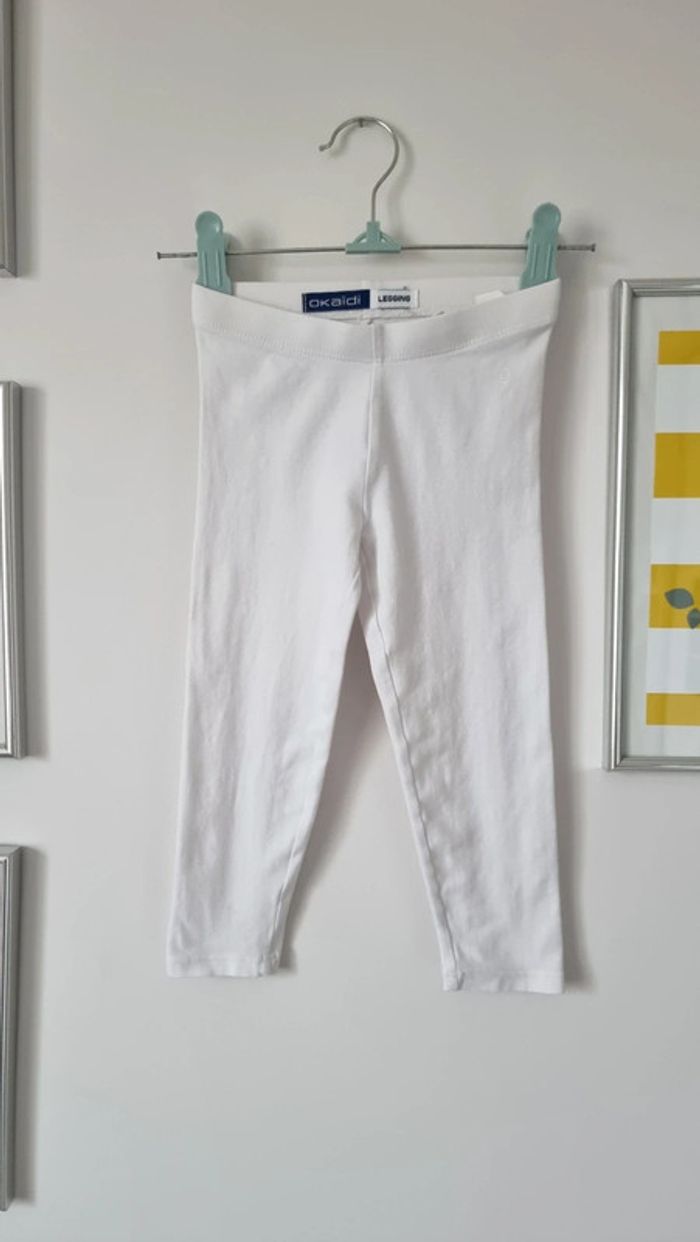 Legging blanc okaidi 3ans
