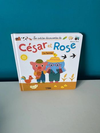 Livre les petites découvertes de César et rose la ferme