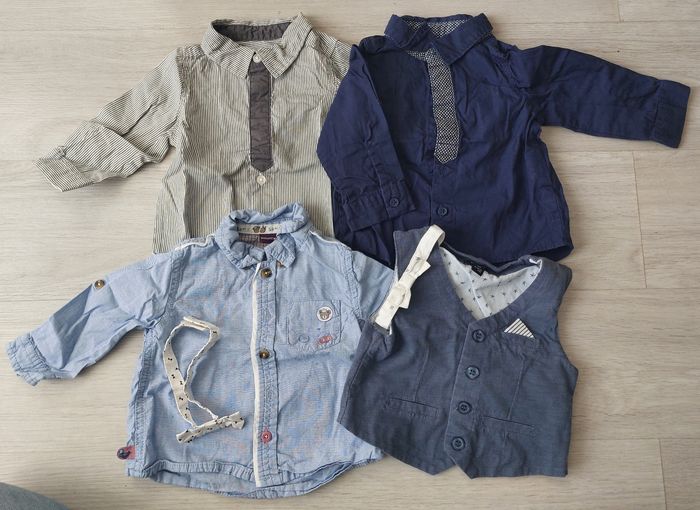 Lot de chemises  6mois