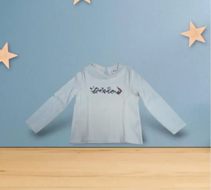 Lot de 2 tee-shirts manches longues fille 4 ans - photo numéro 4