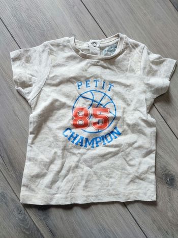 T-shirt manches courtes ballon 12 mois