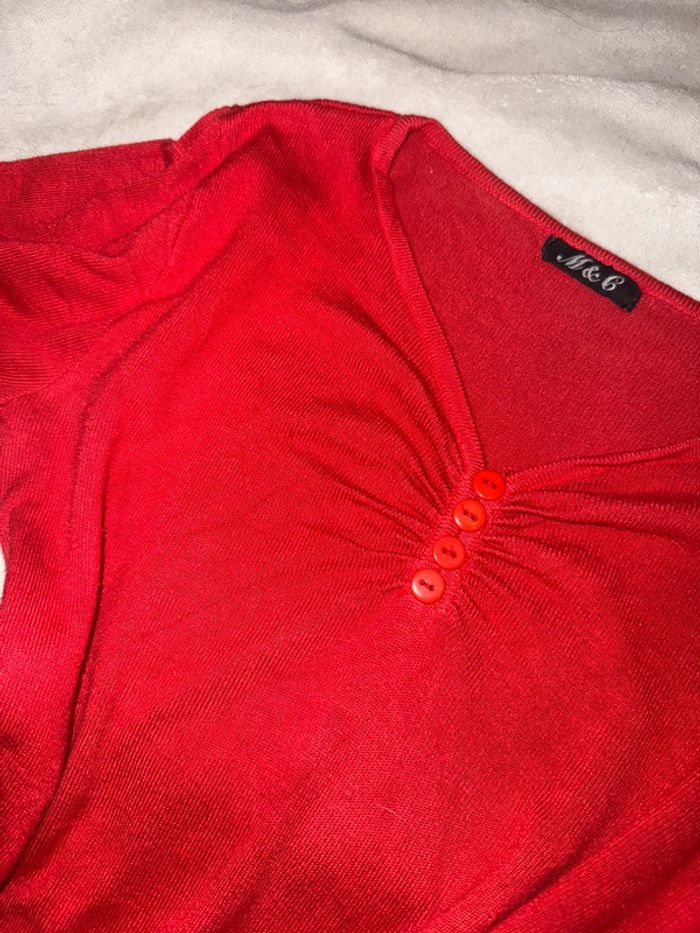 Pull fin rouge - photo numéro 11