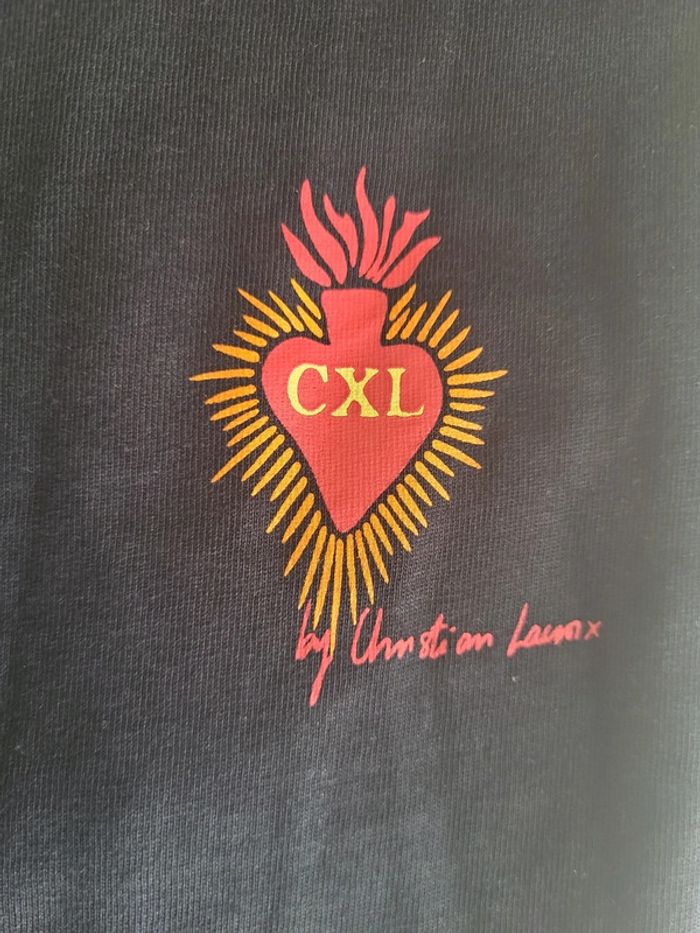 T shirt Christian lacroix noir cxl taille M - photo numéro 2