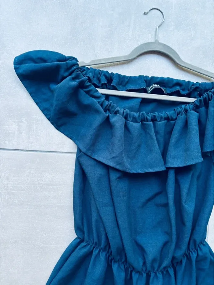 Magnifique robe bleue marine Awama neuve - photo numéro 2