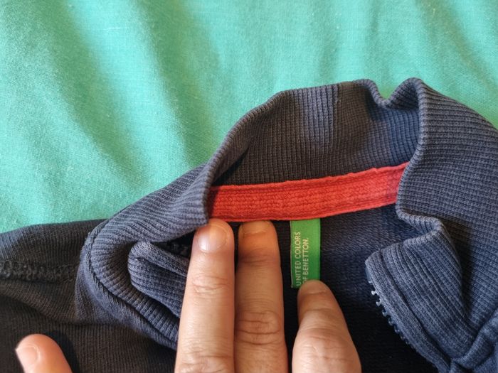 Veste bleue benetton 18 mois - photo numéro 2