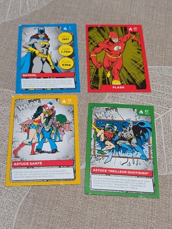 Carte Auchan album de collection carte DC comics