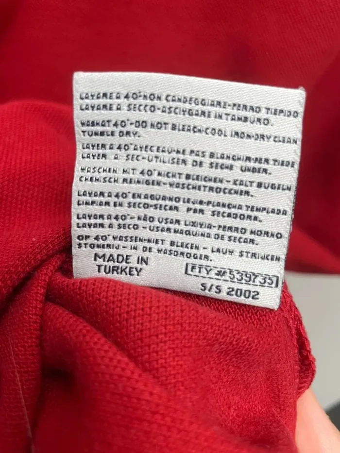 Polo Kappa quarter zip red Mens S - photo numéro 7