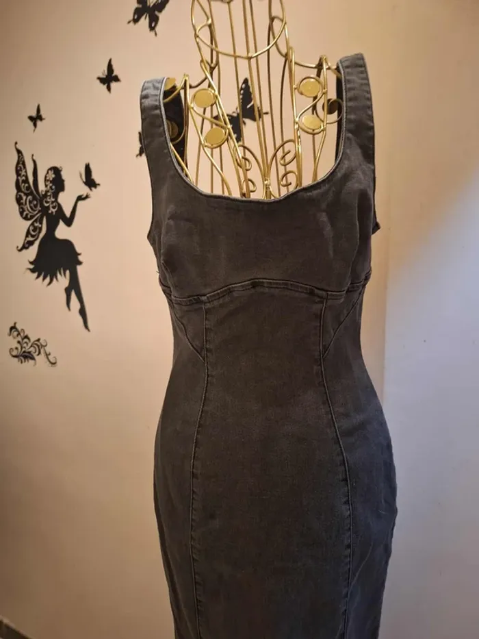 Robe longue en jeans - photo numéro 2