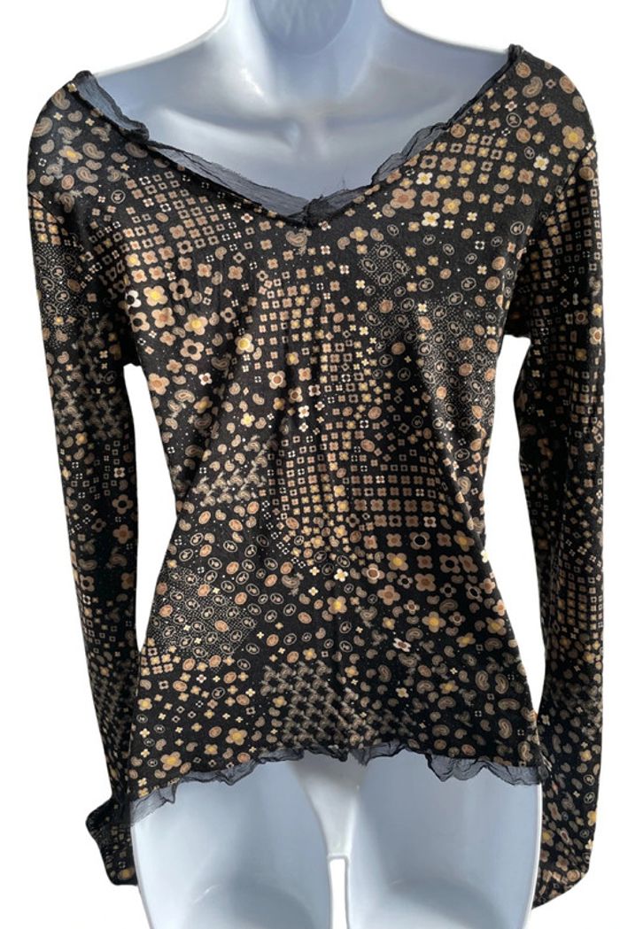 Top Col en v off shoulder fairymoon y2k M/L - photo numéro 4