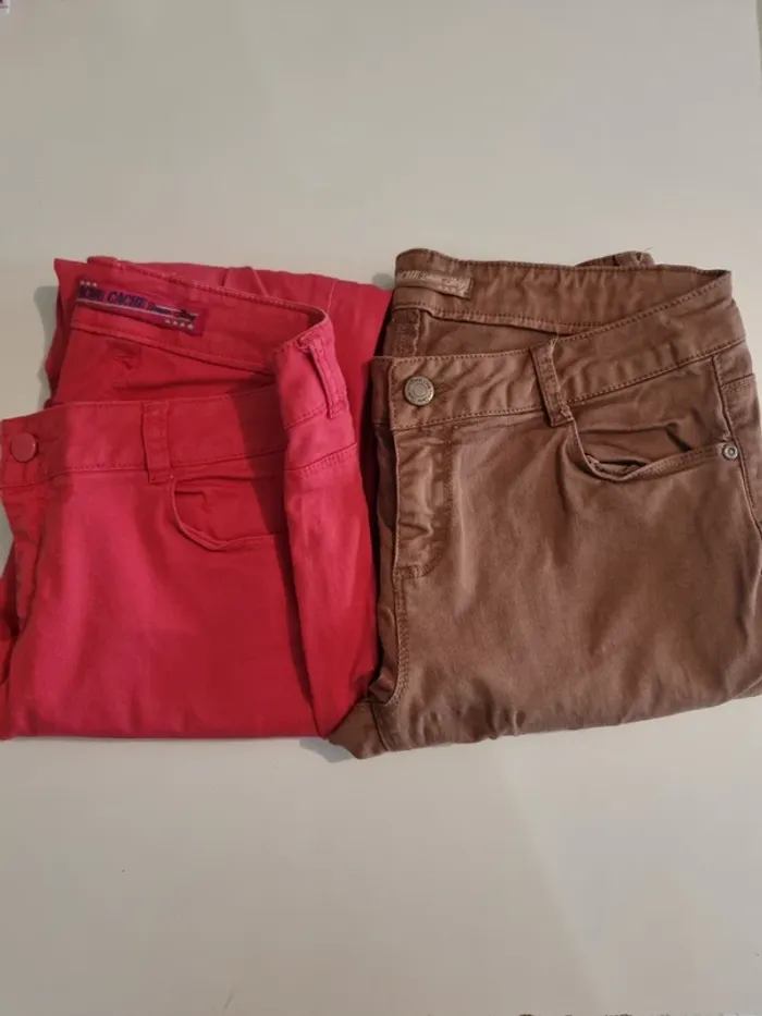 Lot 2 jeans Cache Cache