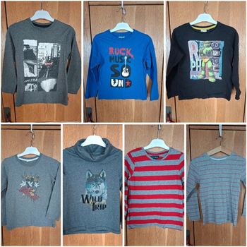 Lot de 7 t-shirts manches longues garçon 8 ans