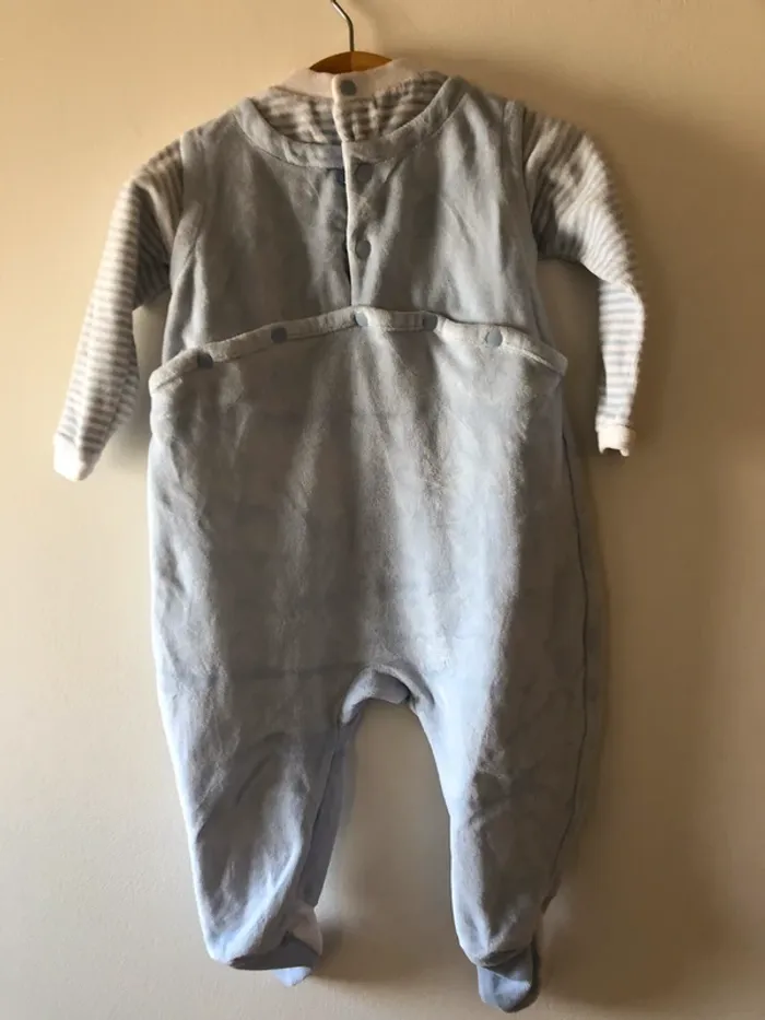 Pyjama velours verbaudet 6 mois - photo numéro 2
