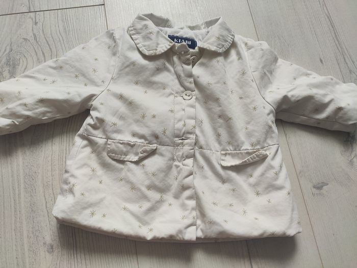 Veste blanche Kiabi 6 mois